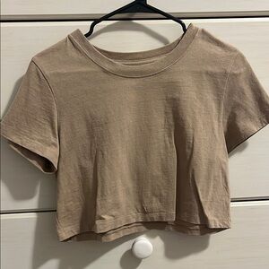 Tan Crop Top